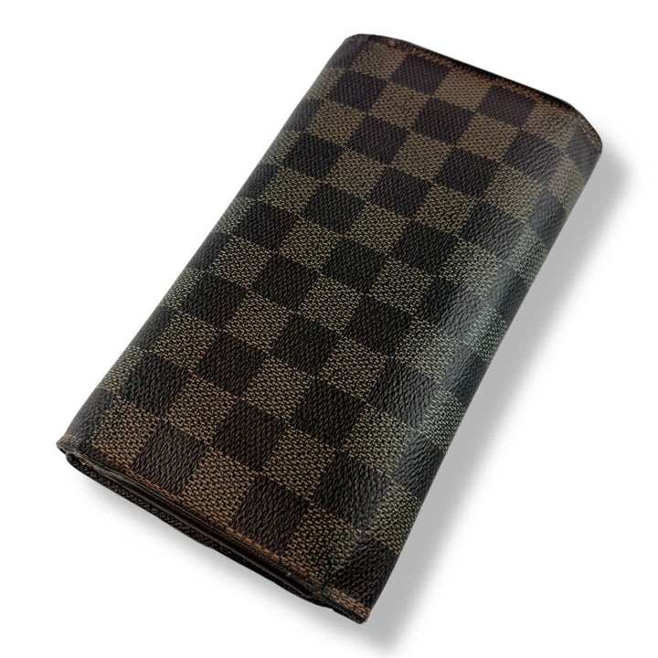 Louis Vuitton Trifold Brown Damier Femme Wallet - Lux Central