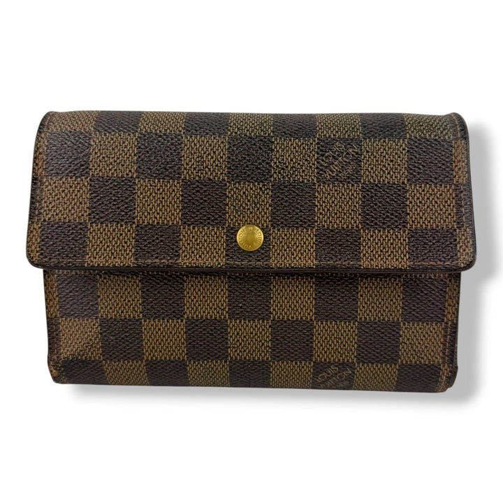 Louis Vuitton Trifold Brown Damier Femme Wallet - Lux Central