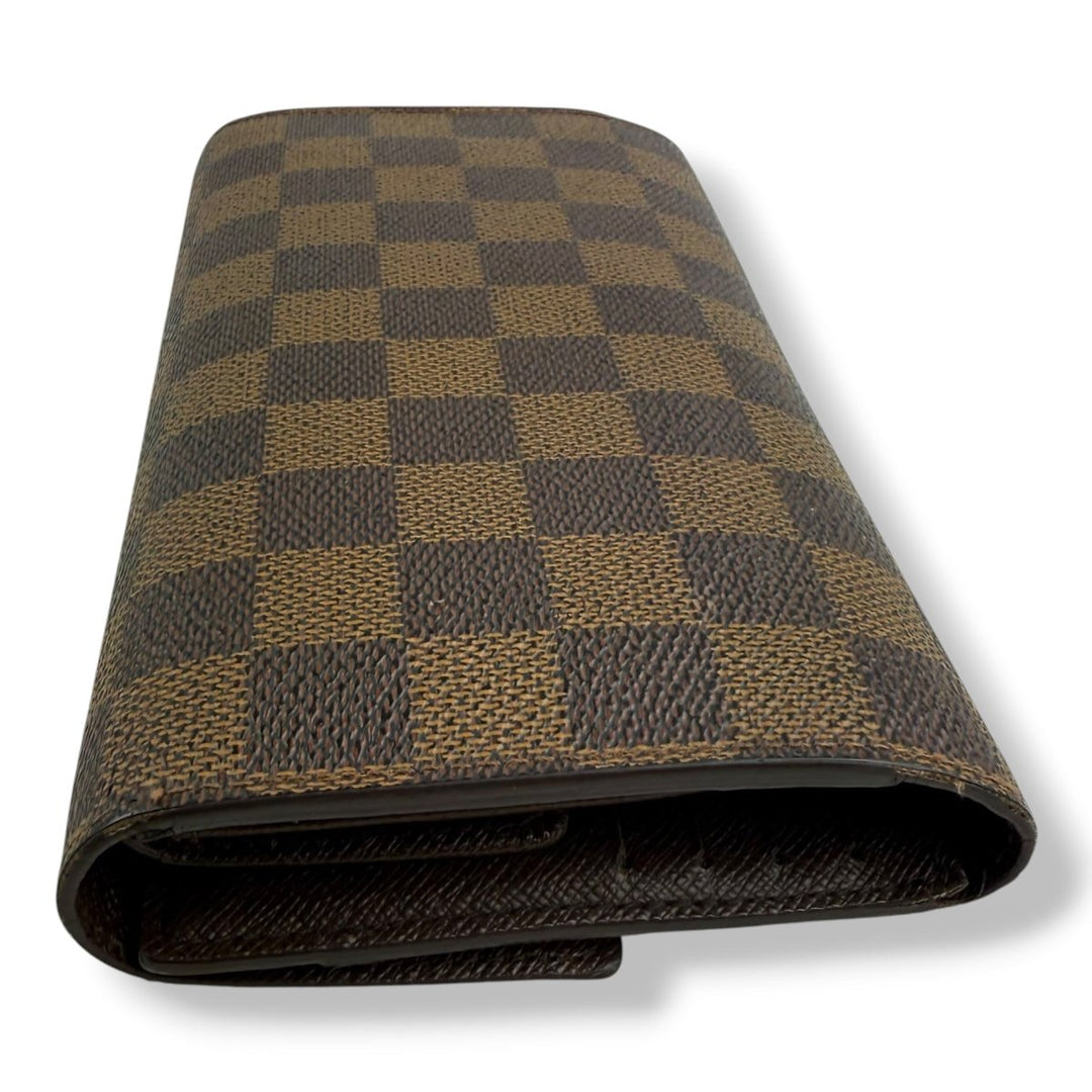 Louis Vuitton Trifold Brown Damier Femme Wallet - Lux Central