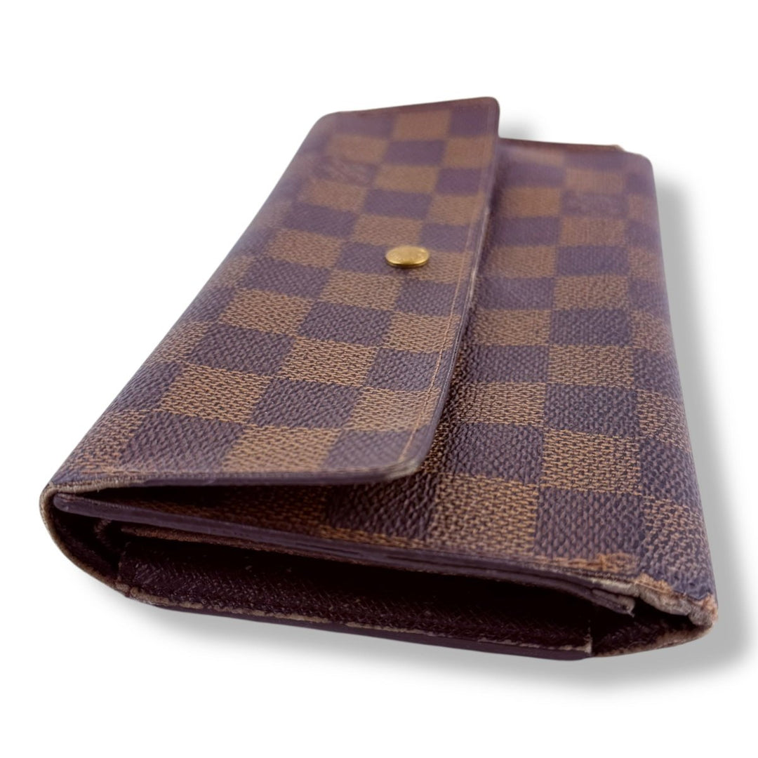 Louis Vuitton Trifold Brown Damier Femme Wallet - Lux Central