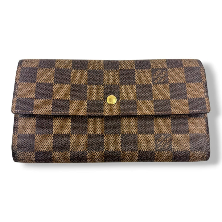 Louis Vuitton Trifold Brown Damier Femme Wallet - Lux Central