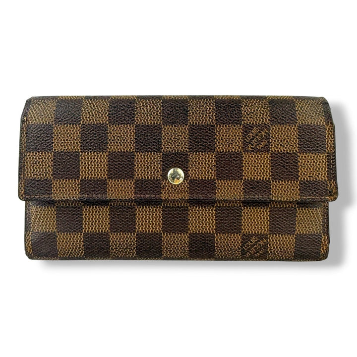 Louis Vuitton Trifold Brown Damier Femme Wallet - Lux Central
