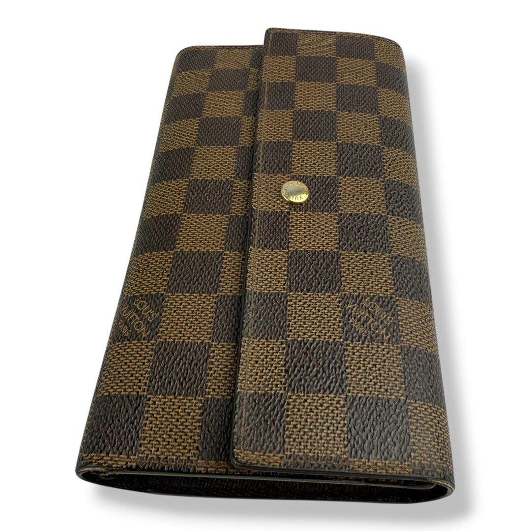 Louis Vuitton Trifold Brown Damier Femme Wallet - Lux Central