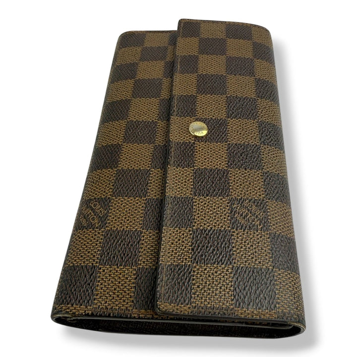 Louis Vuitton Trifold Brown Damier Femme Wallet - Lux Central