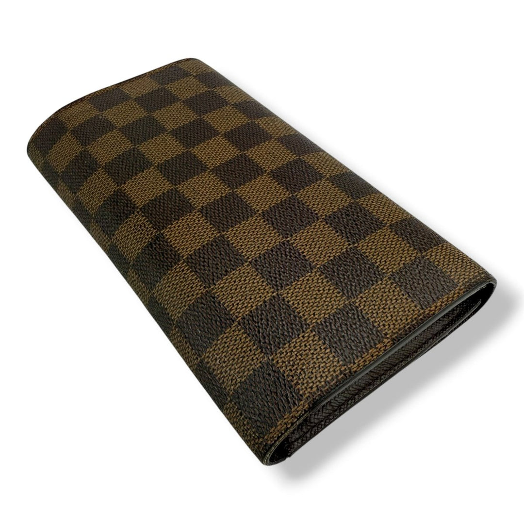 Louis Vuitton Trifold Brown Damier Femme Wallet - Lux Central