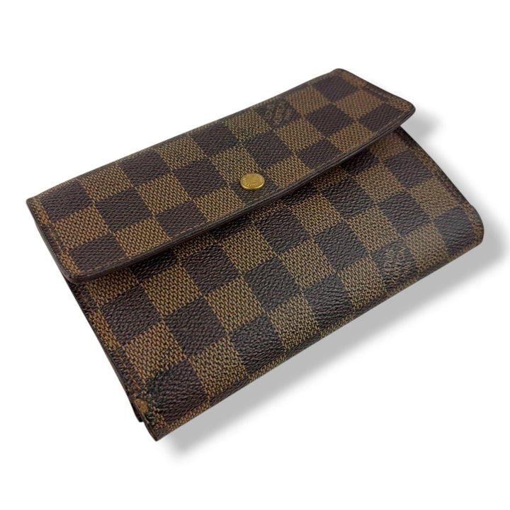 Louis Vuitton Trifold Brown Damier Femme Wallet - Lux Central