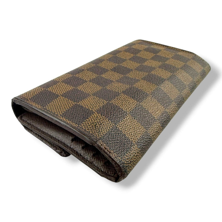 Louis Vuitton Trifold Brown Damier Femme Wallet - Lux Central