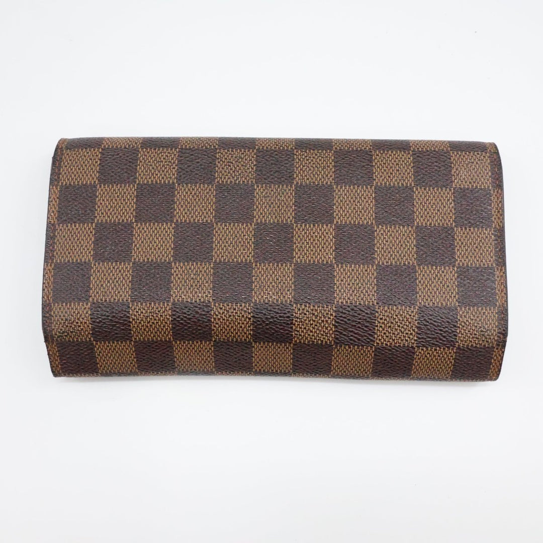 Louis Vuitton Trifold Brown Damier Femme Wallet - Lux Central