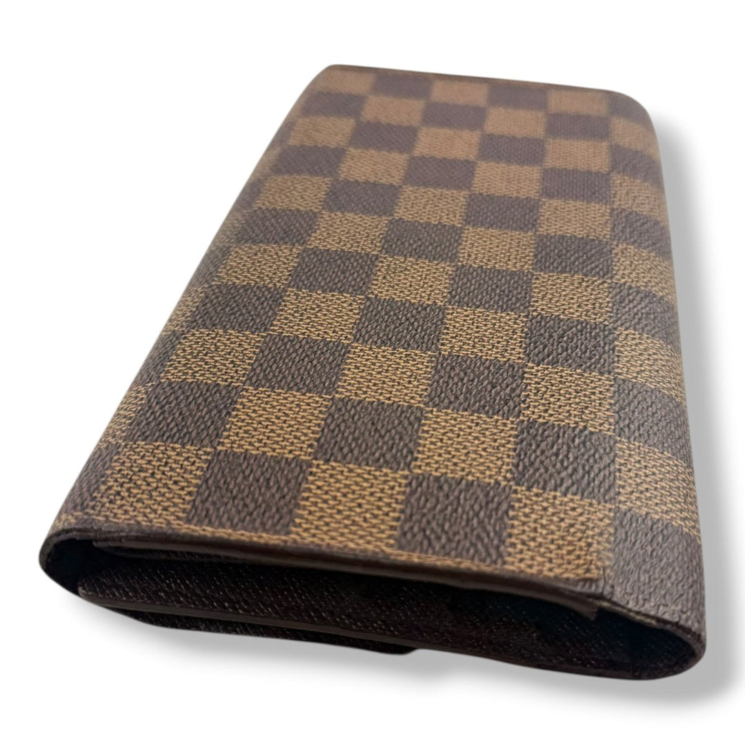 Louis Vuitton Trifold Brown Damier Femme Wallet - Lux Central
