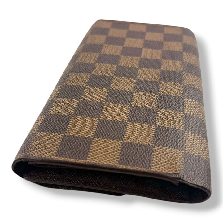 Louis Vuitton Trifold Brown Damier Femme Wallet - Lux Central