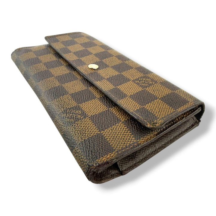 Louis Vuitton Trifold Brown Damier Femme Wallet - Lux Central