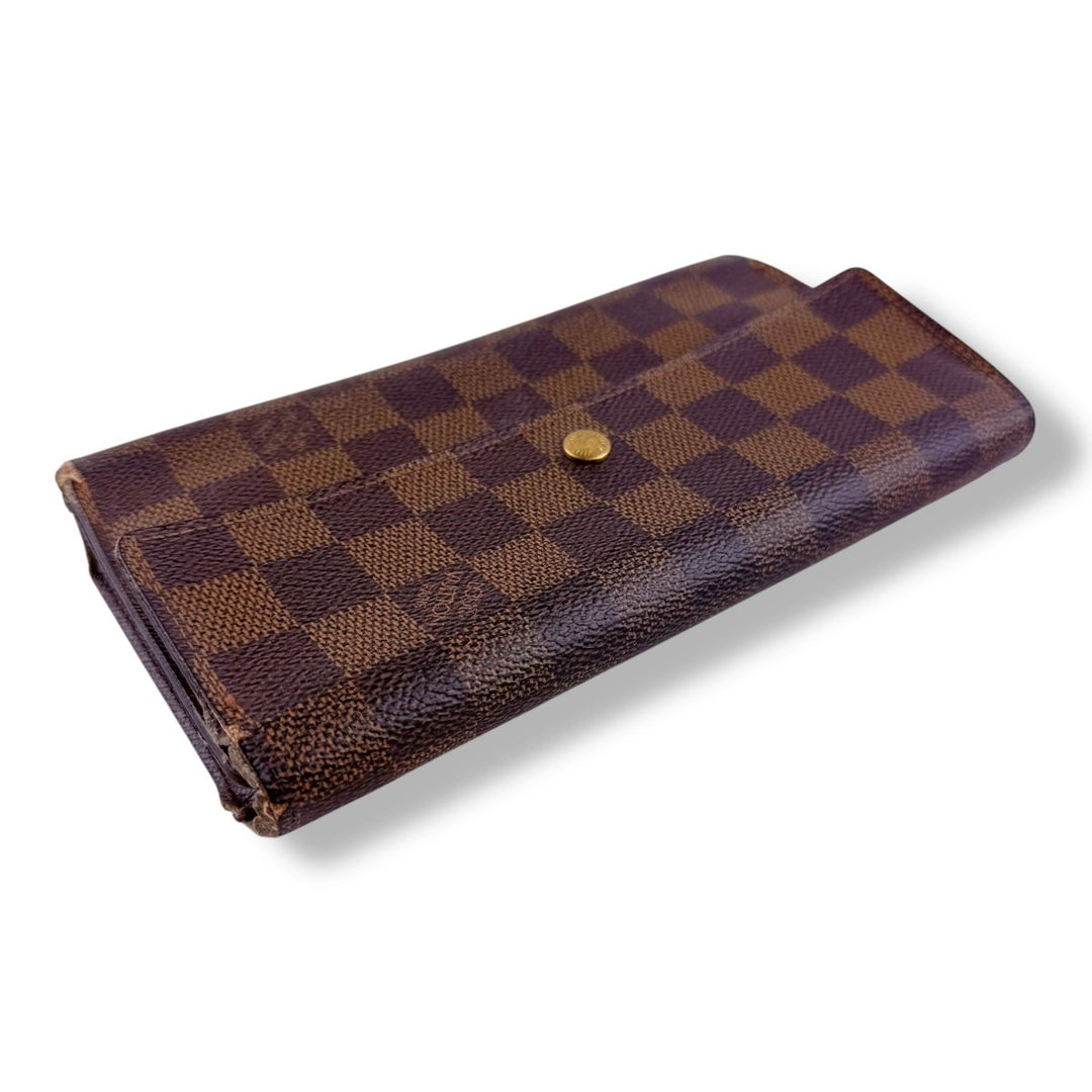 Louis Vuitton Trifold Brown Damier Femme Wallet - Lux Central