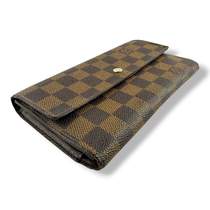 Louis Vuitton Trifold Brown Damier Femme Wallet - Lux Central