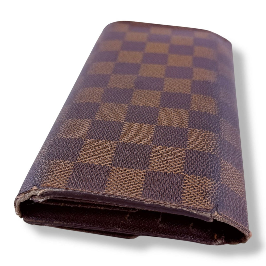 Louis Vuitton Trifold Brown Damier Femme Wallet - Lux Central