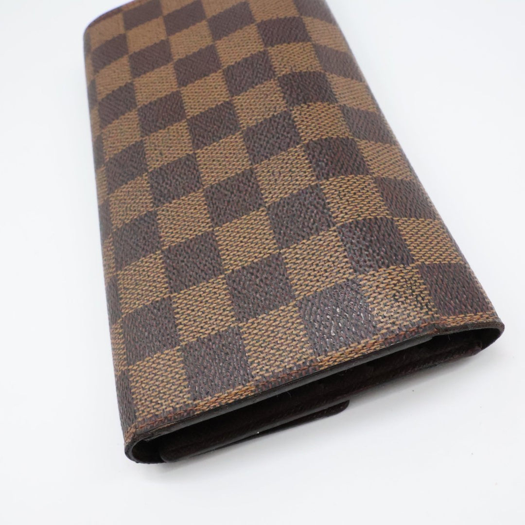 Louis Vuitton Trifold Brown Damier Femme Wallet - Lux Central
