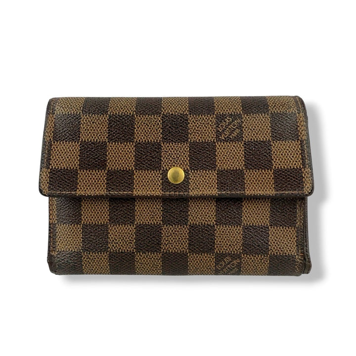 Louis Vuitton Trifold Brown Damier Femme Wallet - Lux Central