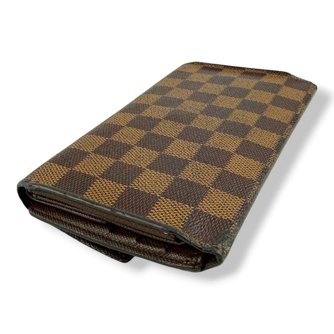 Louis Vuitton Trifold Brown Damier Femme Wallet - Lux Central