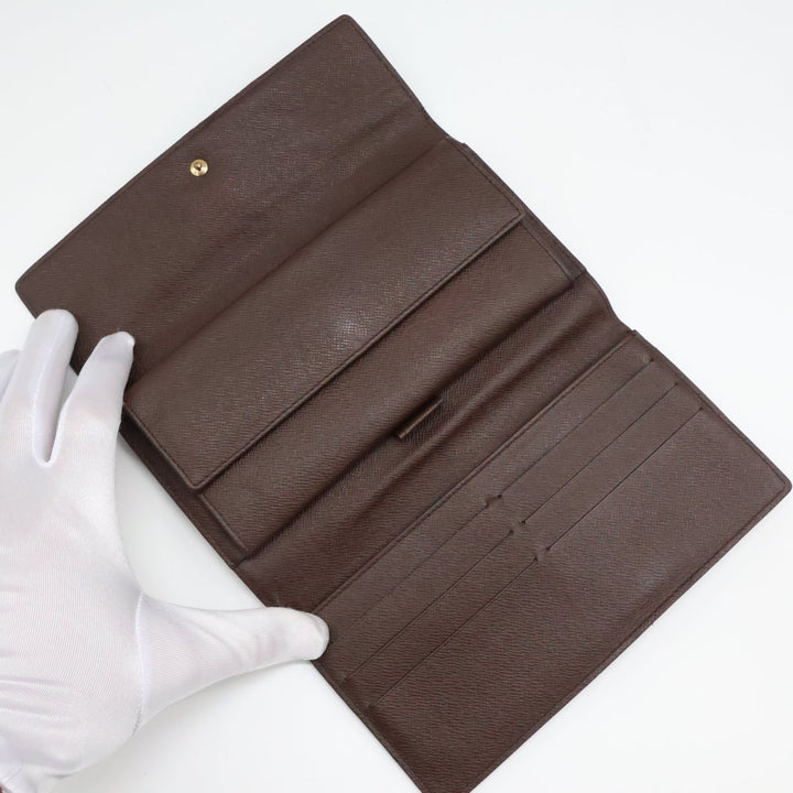 Louis Vuitton Trifold Brown Damier Femme Wallet - Lux Central
