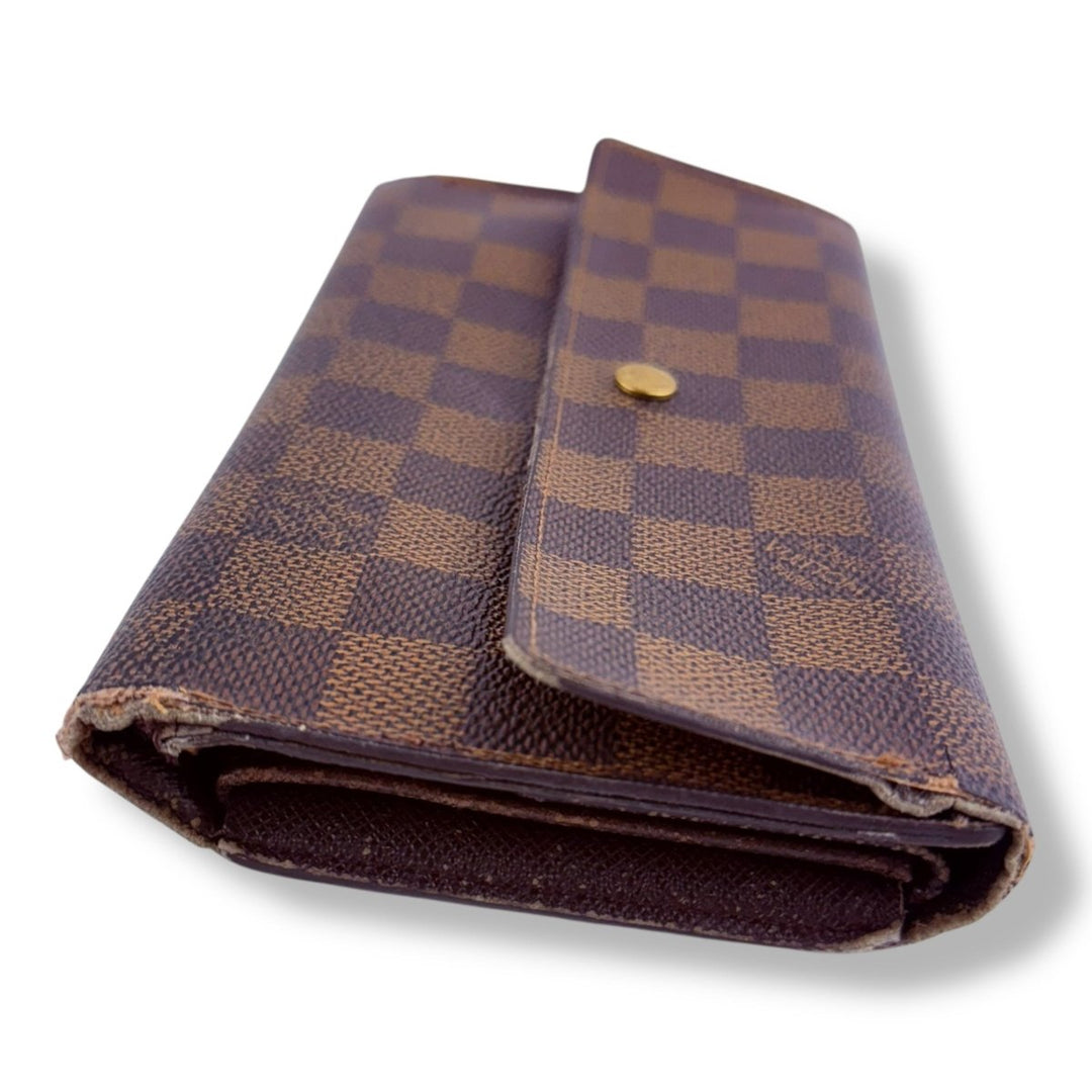 Louis Vuitton Trifold Brown Damier Femme Wallet - Lux Central