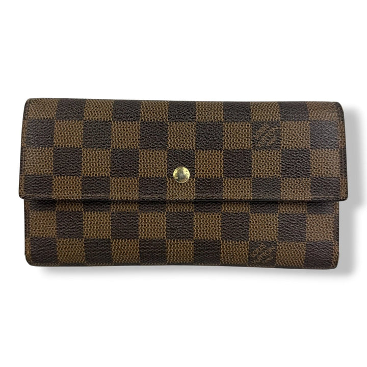 Louis Vuitton Trifold Brown Damier Femme Wallet - Lux Central