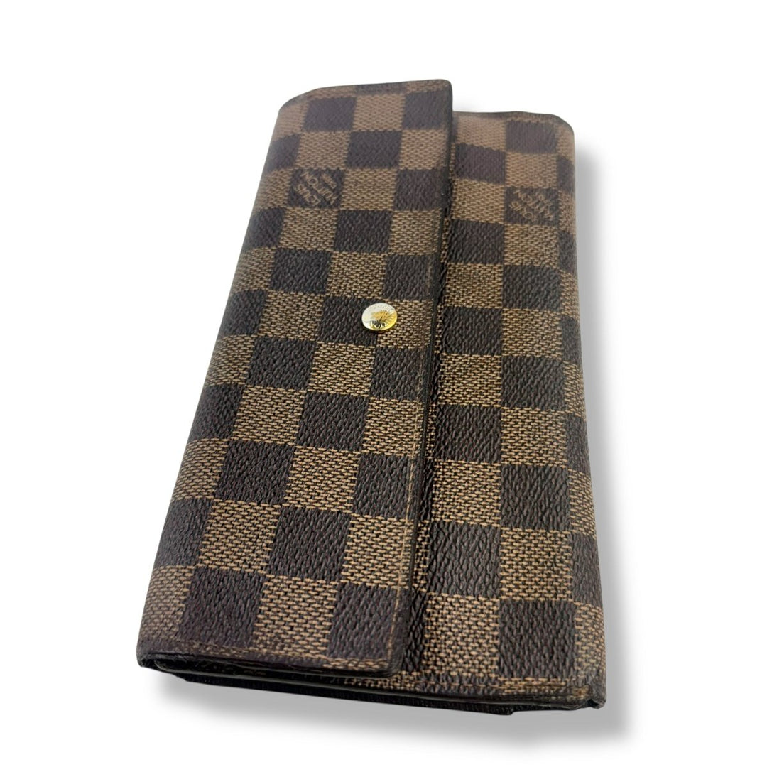 Louis Vuitton Trifold Brown Damier Femme Wallet - Lux Central