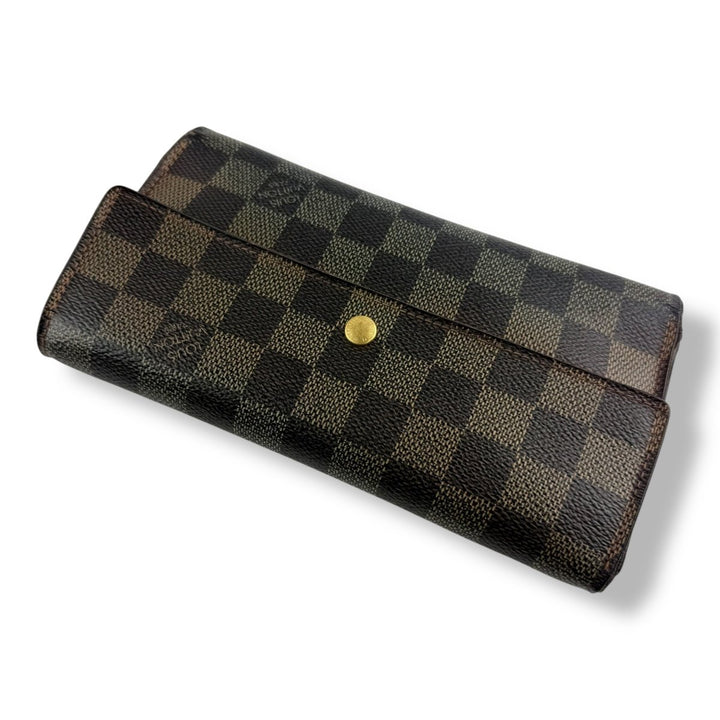 Louis Vuitton Trifold Brown Damier Femme Wallet - Lux Central