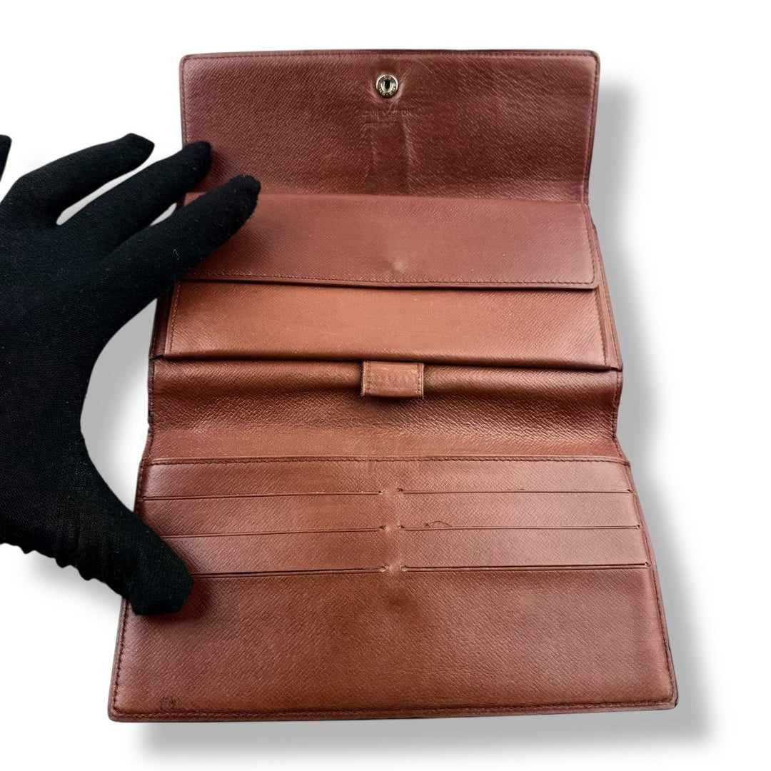 Louis Vuitton Trifold Brown Monogram Femme Wallet - Lux Central