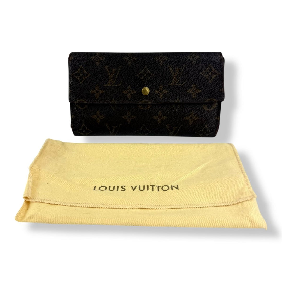 Louis Vuitton Trifold Brown Monogram Femme Wallet - Lux Central