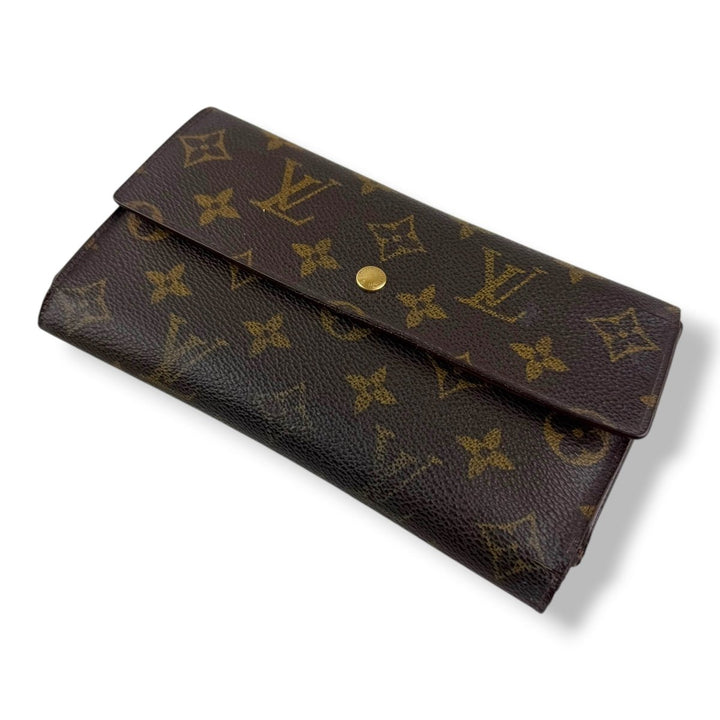 Louis Vuitton Trifold Brown Monogram Femme Wallet - Lux Central