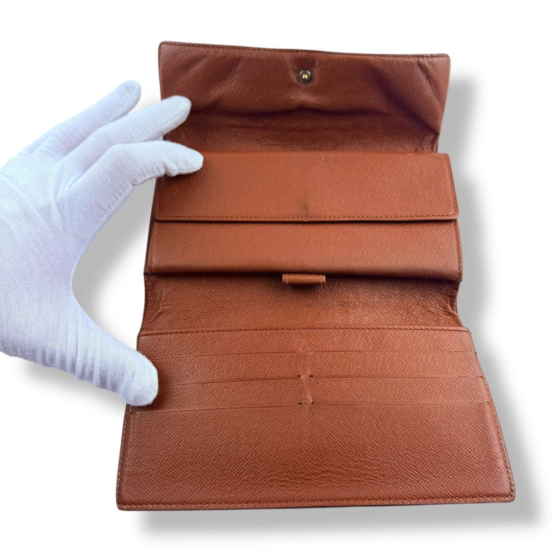 Louis Vuitton Trifold Brown Monogram Femme Wallet - Lux Central