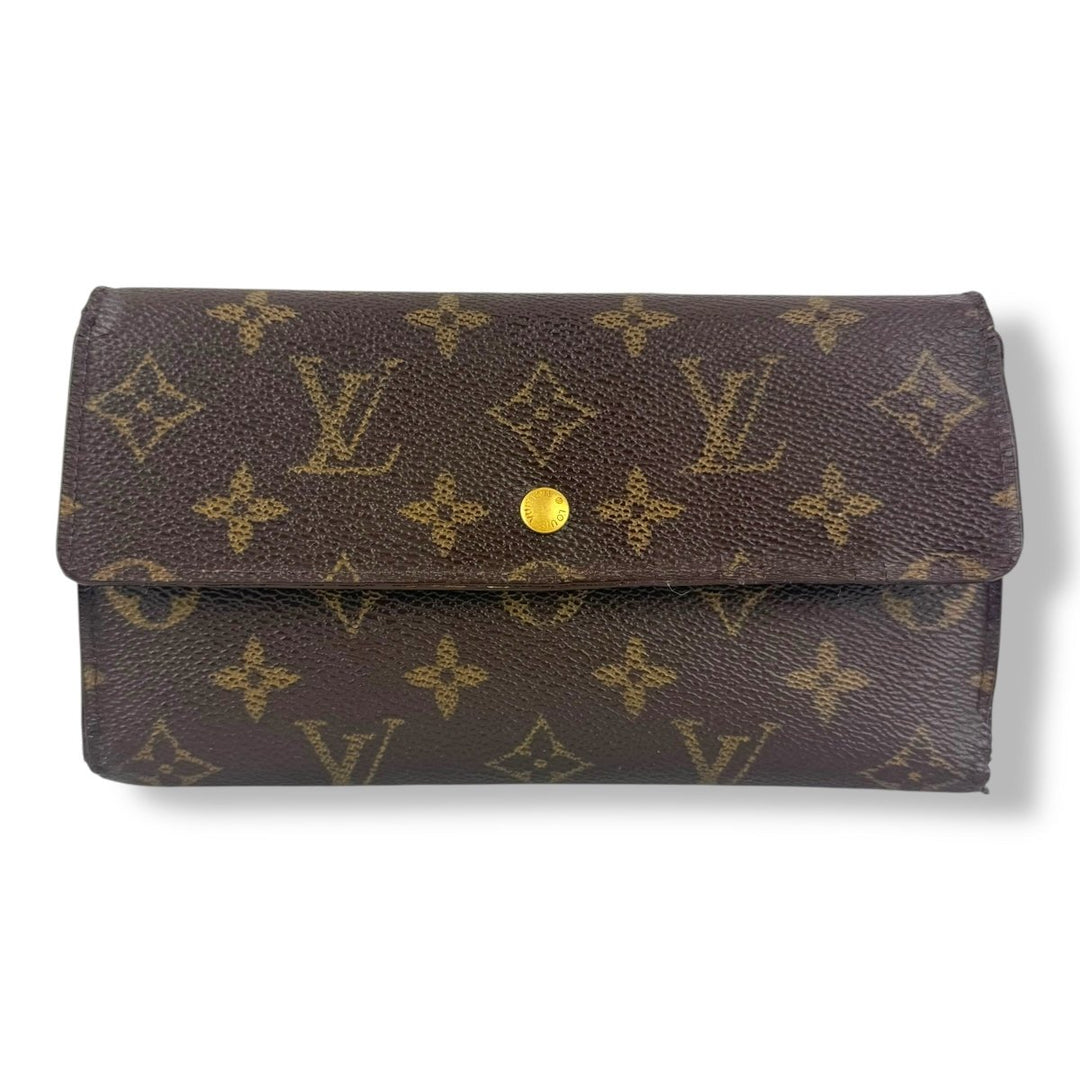 Louis Vuitton Trifold Brown Monogram Femme Wallet - Lux Central