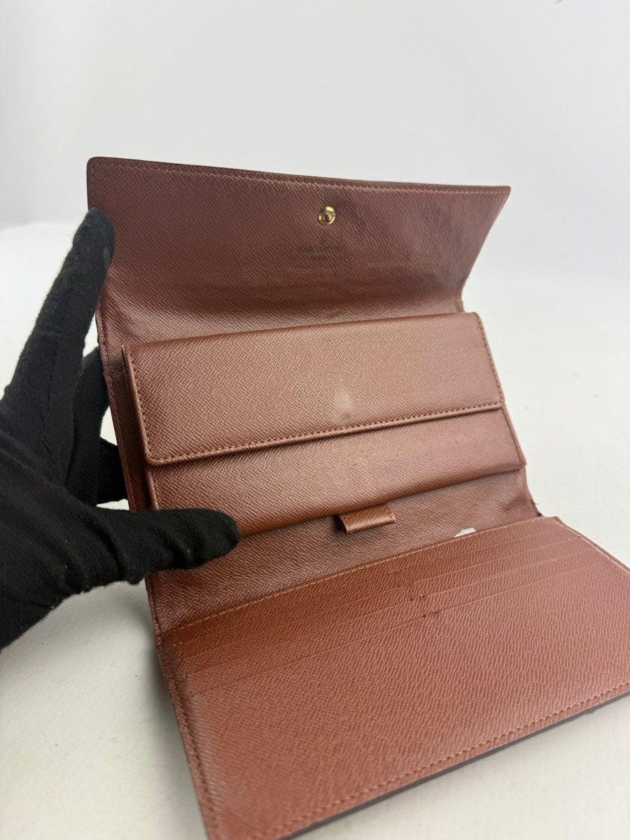 Louis Vuitton Trifold Brown Monogram Femme Wallet - Lux Central