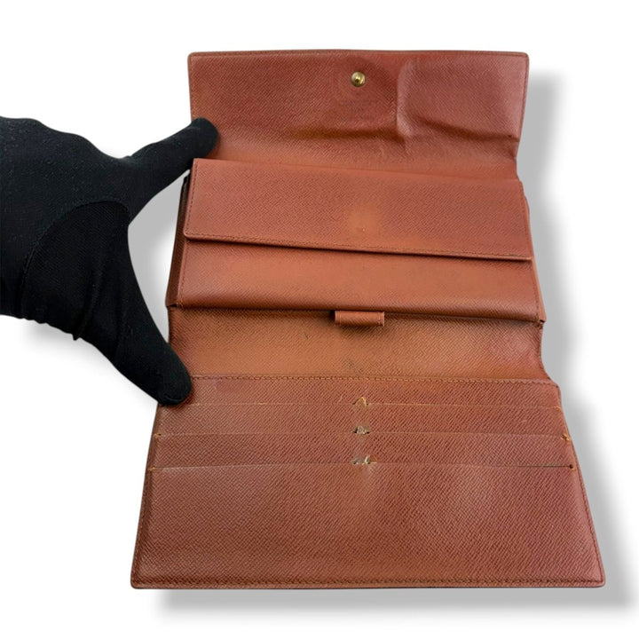 Louis Vuitton Trifold Brown Monogram Femme Wallet - Lux Central