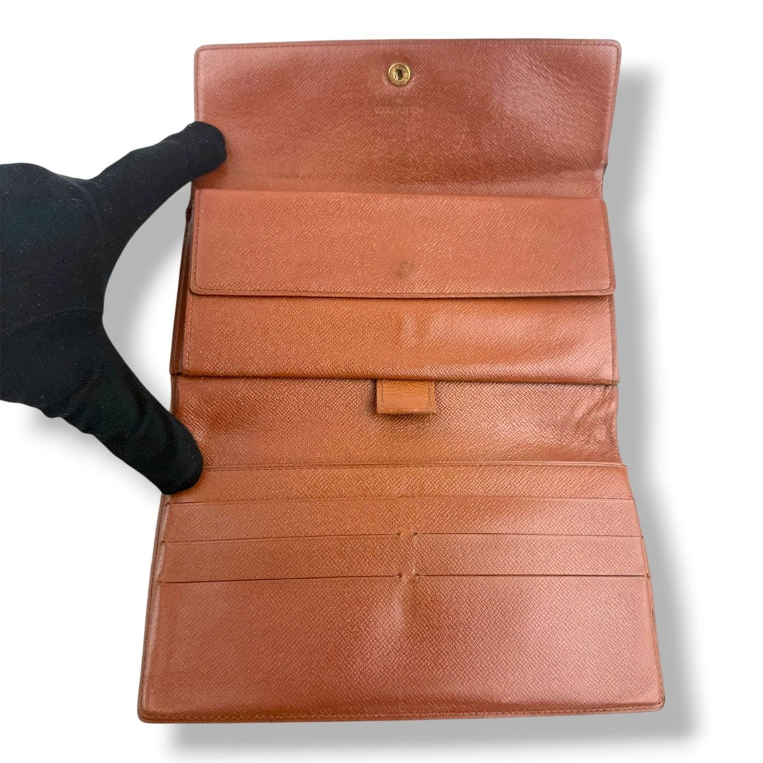 Louis Vuitton Trifold Brown Monogram Femme Wallet - Lux Central