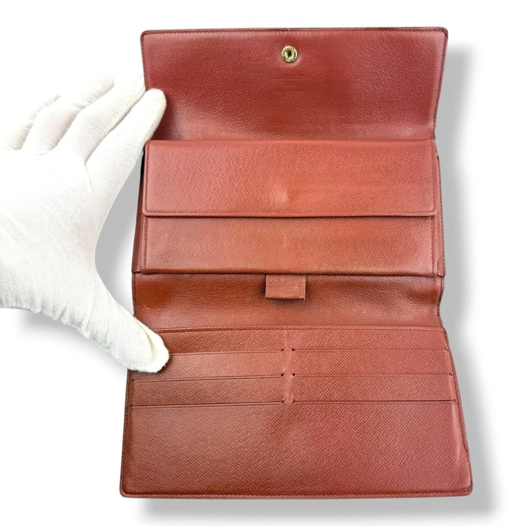 Louis Vuitton Trifold Brown Monogram Femme Wallet - Lux Central