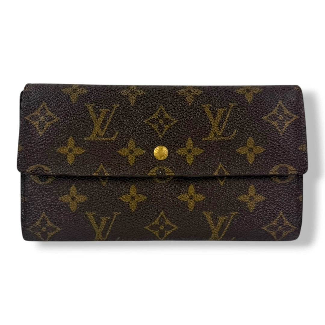 Louis Vuitton Trifold Brown Monogram Femme Wallet - Lux Central