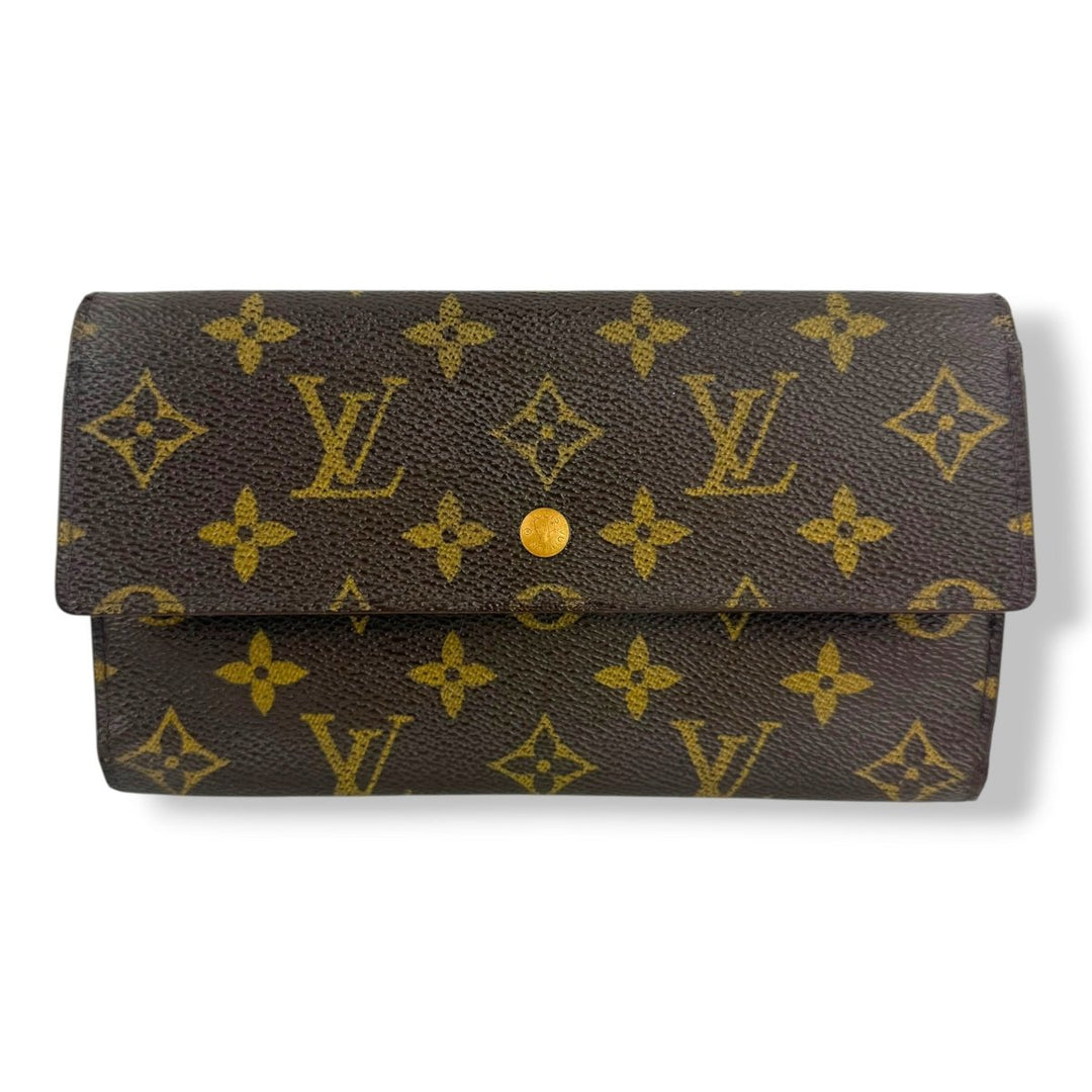 Louis Vuitton Trifold Brown Monogram Femme Wallet - Lux Central