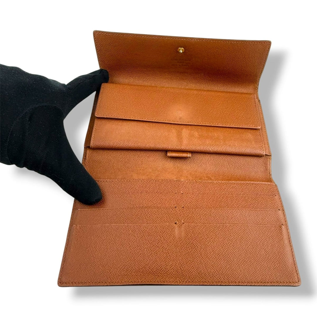 Louis Vuitton Trifold Brown Monogram Femme Wallet - Lux Central