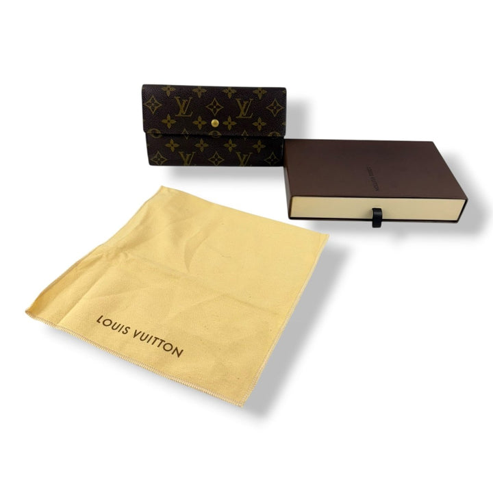 Louis Vuitton Trifold Brown Monogram Femme Wallet - Lux Central