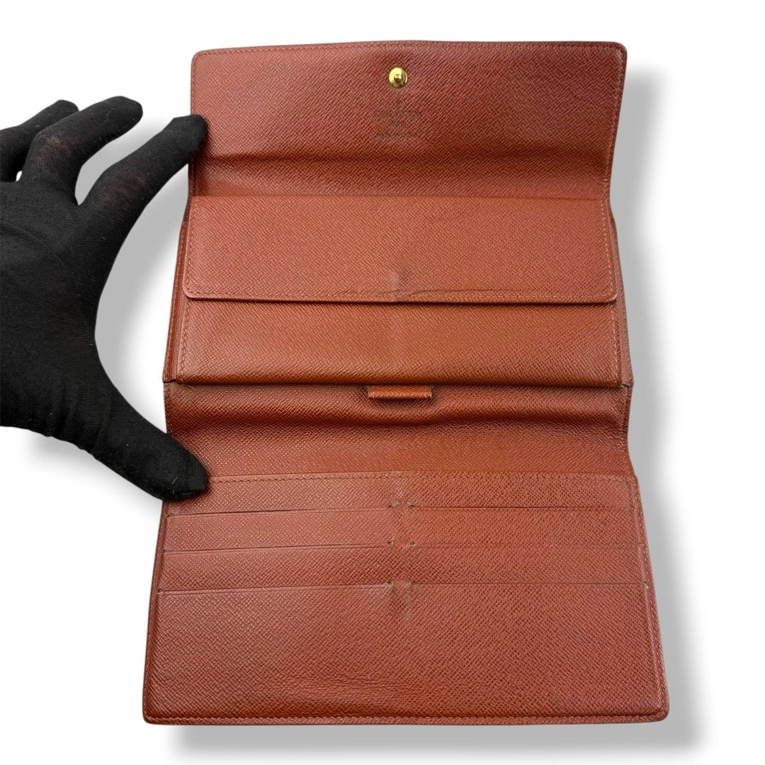 Louis Vuitton Trifold Brown Monogram Femme Wallet - Lux Central