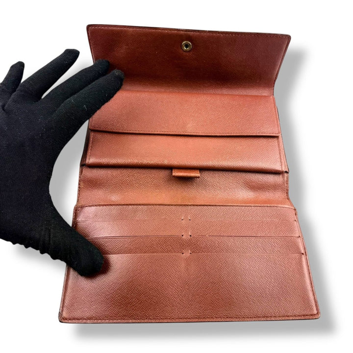 Louis Vuitton Trifold Brown Monogram Femme Wallet - Lux Central