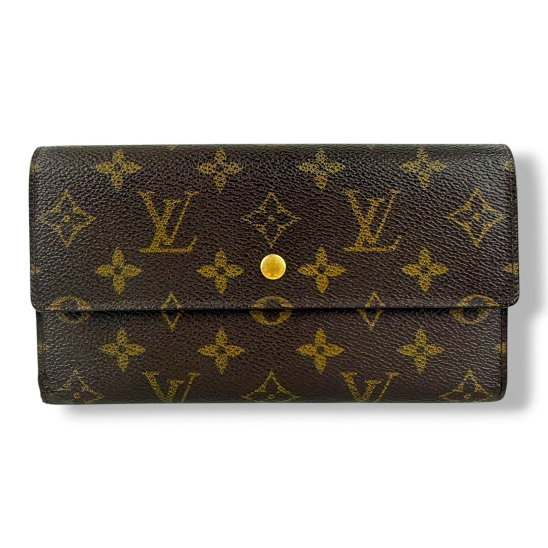 Louis Vuitton Trifold Brown Monogram Femme Wallet - Lux Central