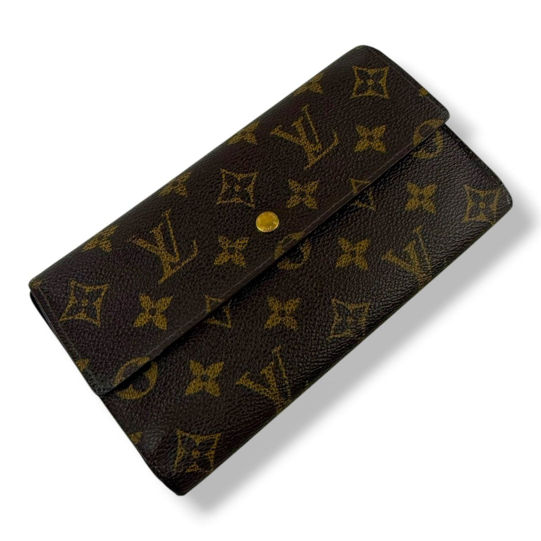 Louis Vuitton Trifold Brown Monogram Femme Wallet - Lux Central