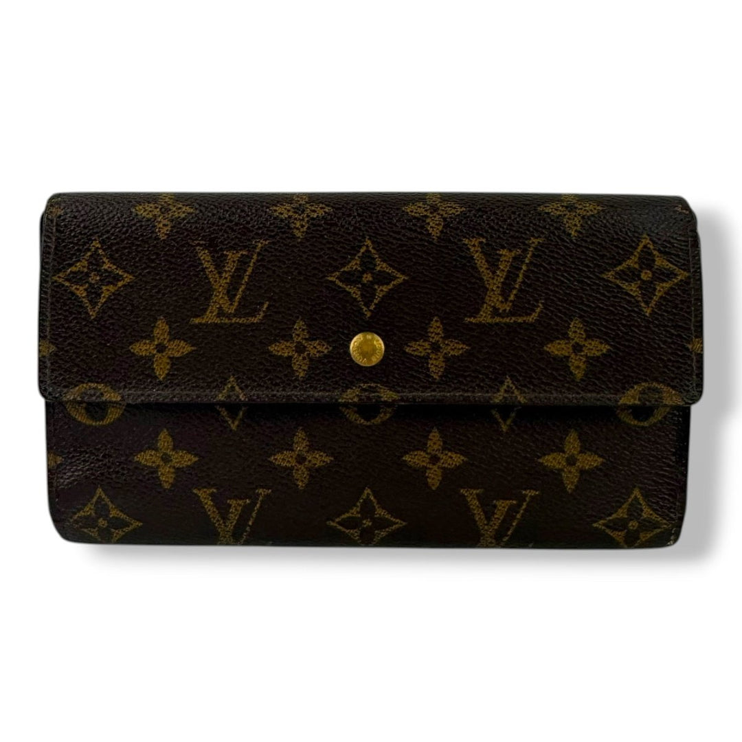 Louis Vuitton Trifold Brown Monogram Femme Wallet - Lux Central