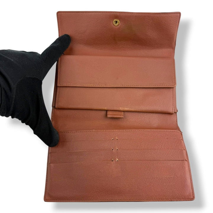 Louis Vuitton Trifold Brown Monogram Femme Wallet - Lux Central