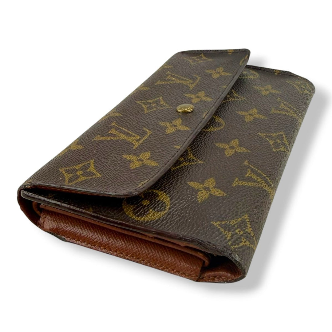 Louis Vuitton Trifold Brown Monogram Femme Wallet - Lux Central