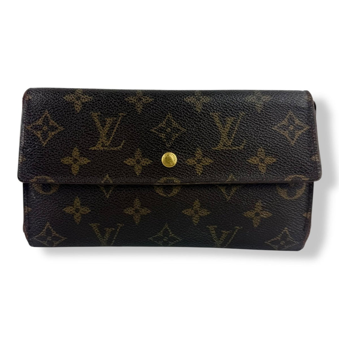 Louis Vuitton Trifold Brown Monogram Femme Wallet - Lux Central