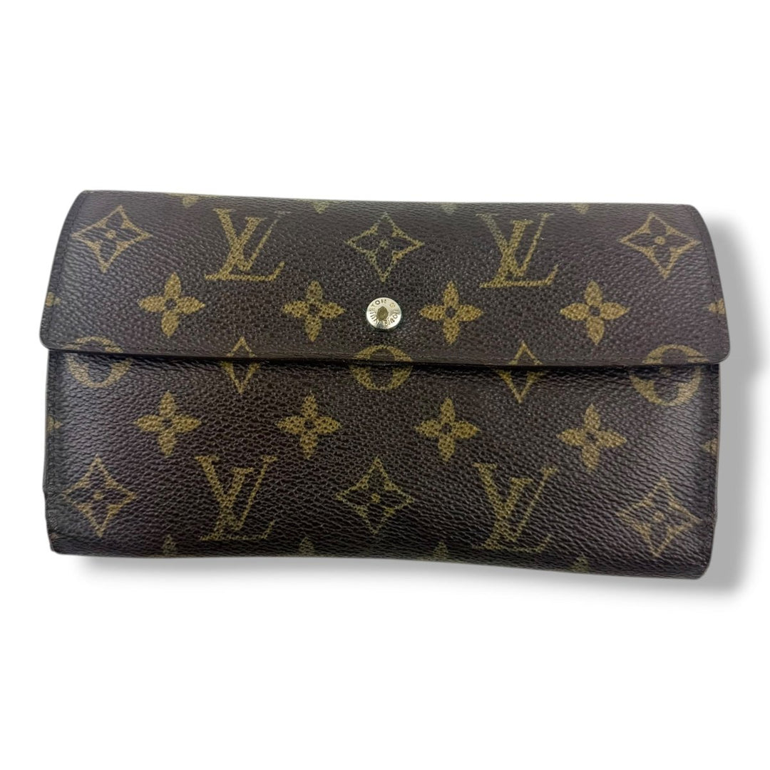 Louis Vuitton Trifold Brown Monogram Femme Wallet - Lux Central