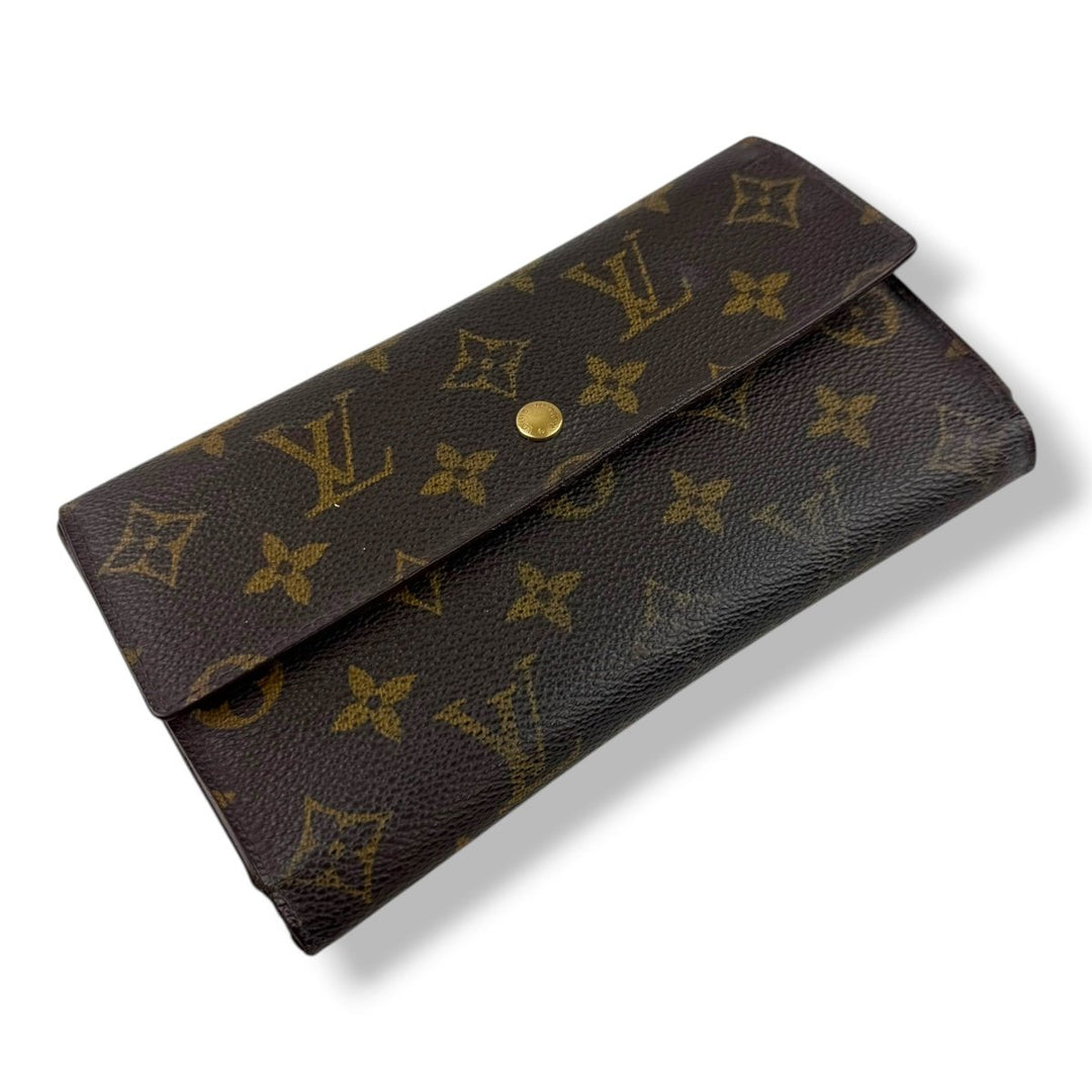 Louis Vuitton Trifold Brown Monogram Femme Wallet - Lux Central