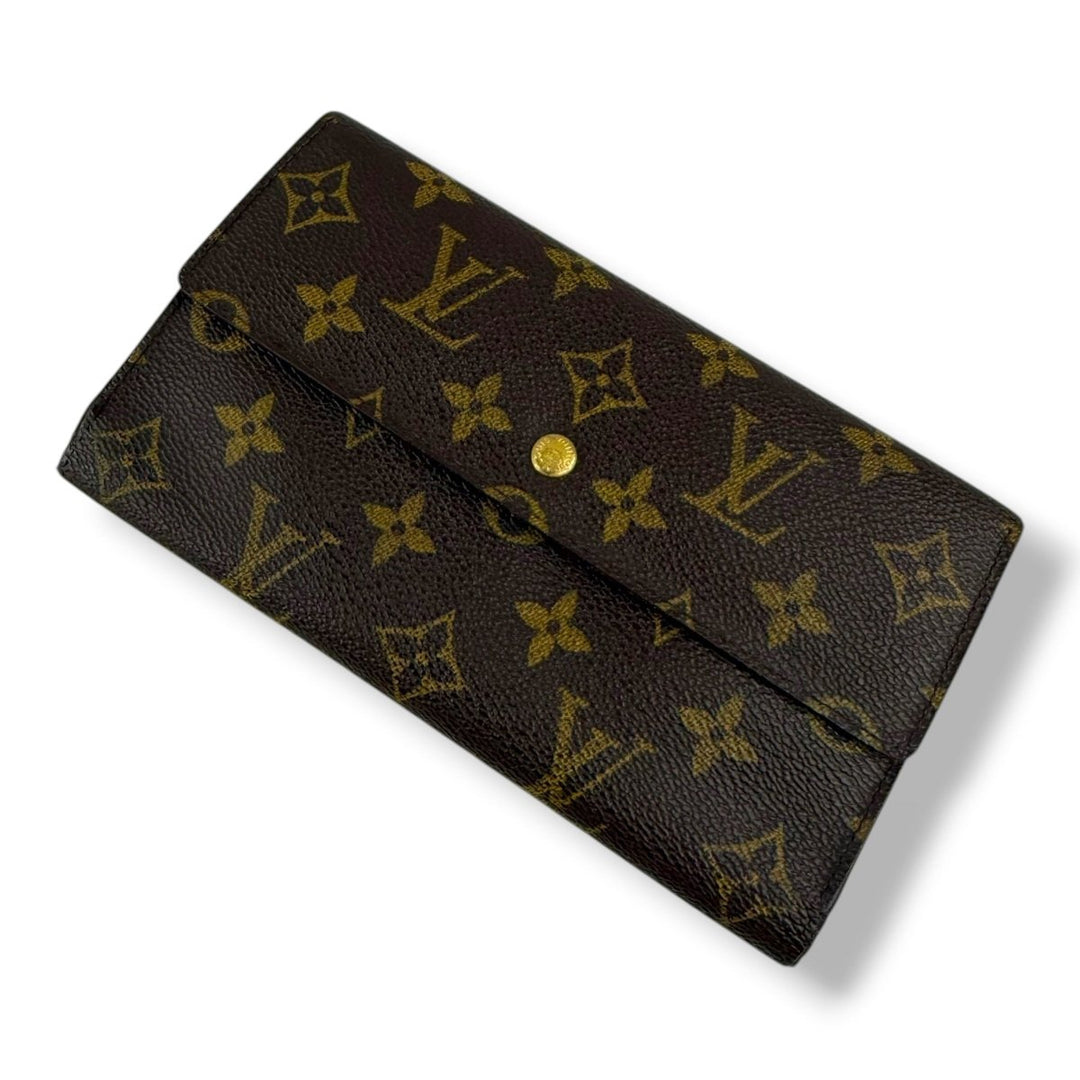 Louis Vuitton Trifold Brown Monogram Femme Wallet - Lux Central